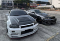 Nismo-1 Style Carbon Fiber Hood Bonnet - Nissan Skyline R34 GTR ( 1999 - 2002 )