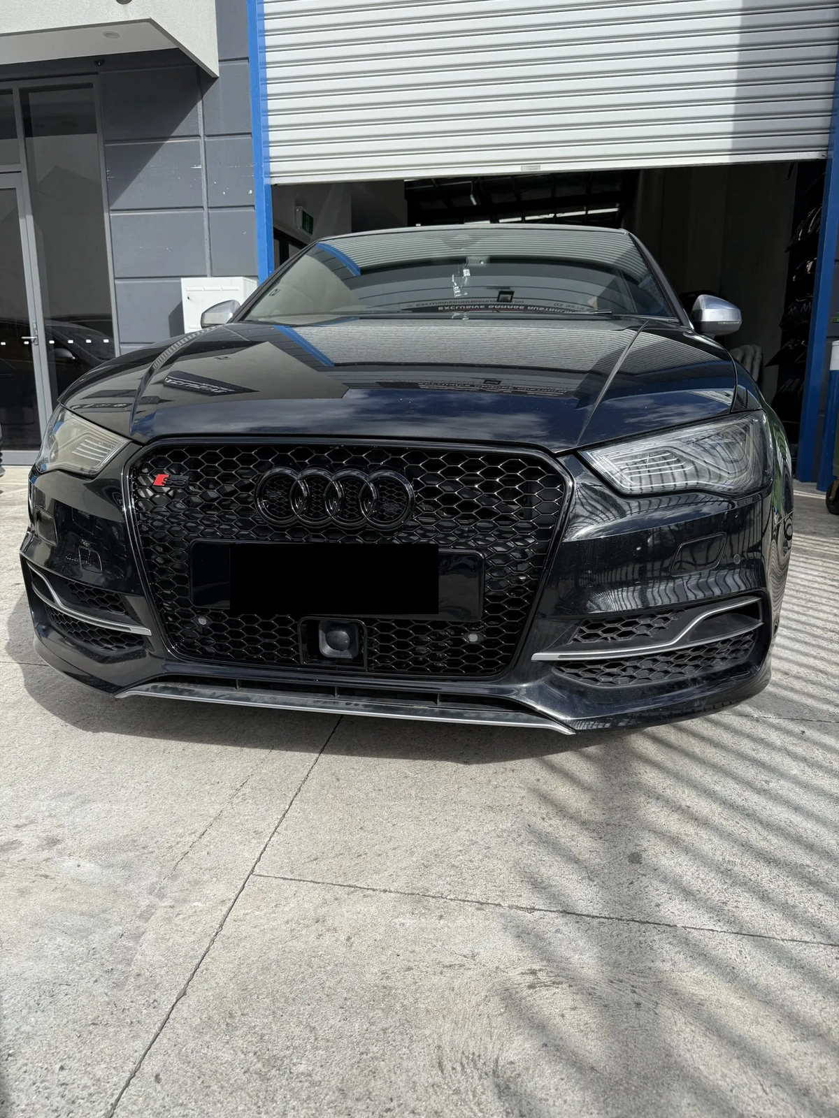 RS3 Style Honeycomb Grill - Audi A3 S3 Sedan  Hatchback ( 2013 - 2016 )  8V