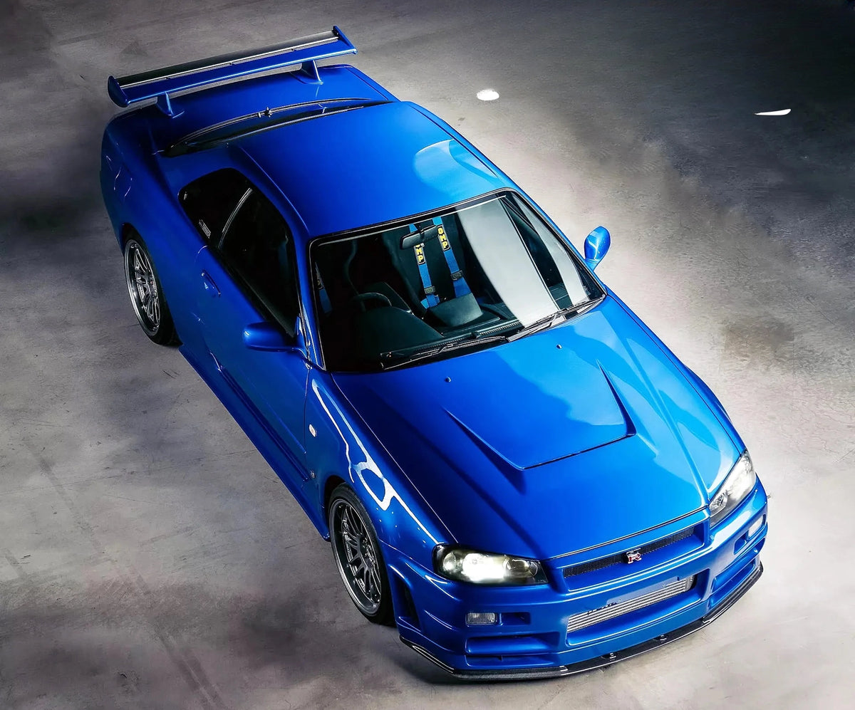 Spec-R Style Carbon Fiber Hood Bonnet – Nissan Skyline R34 GTR (1999 - 2002)