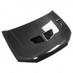 OEM Style Carbon Fiber Hood Double Hood Vent - Mitsubishi Evolution 7 8 9 ( 2001 TO 2007 )