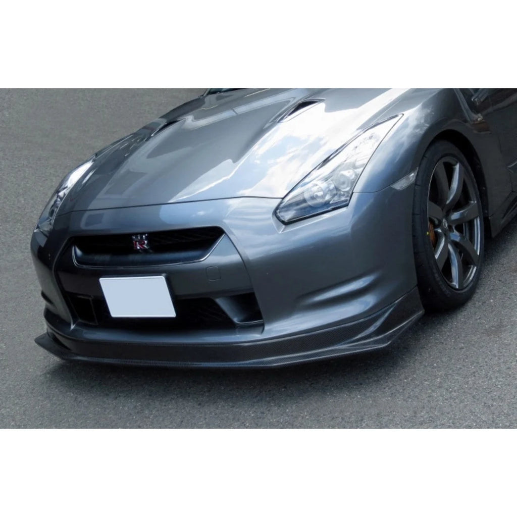Kansai 2J Style Carbon Fiber Front Lip – Nissan GT-R R35 (2008 - 2011) CBA