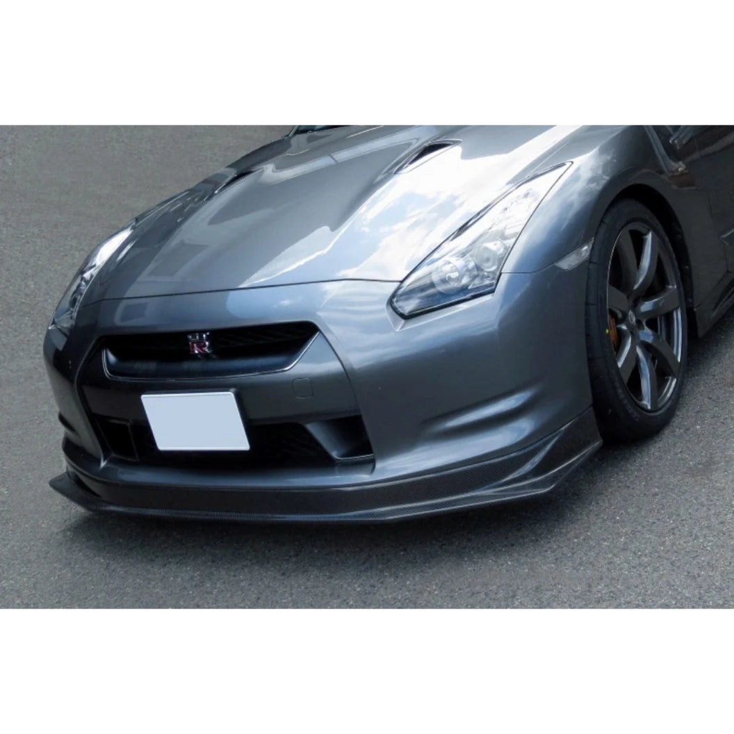 Kansai 2J Style Carbon Fiber Front Lip – Nissan GT-R R35 (2008 - 2011) CBA