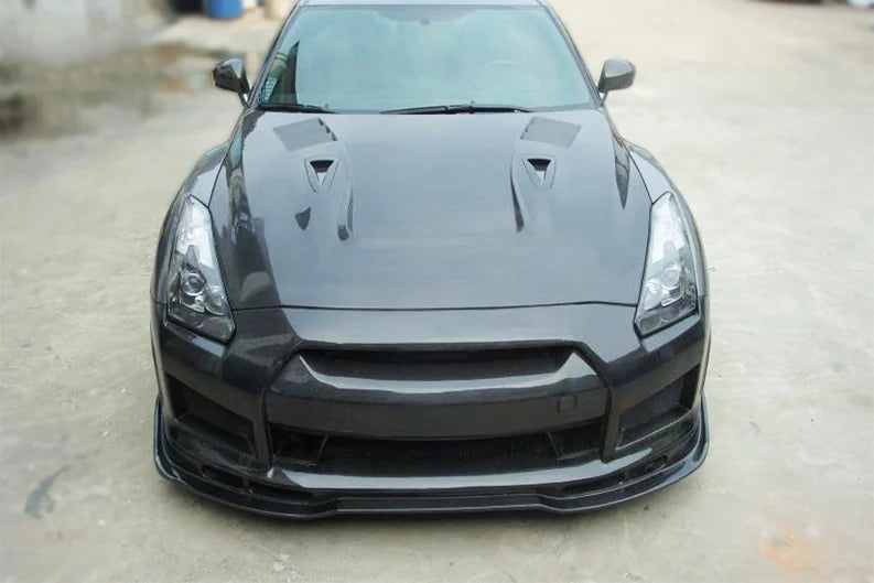 T Racing Style Carbon Fiber Front Bumper – Nissan GT-R R35 (2008 - 2016) CBA / DBA