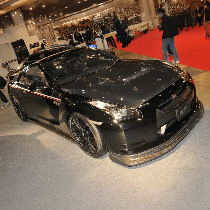 Varis Wide Style Carbon Fiber Front Lip - Nissan GT-R R35 ( 2008 - 2011 ) CBA
