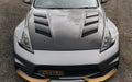 AMS Style Vented Carbon Fiber Bonnet - Nissan 370Z ( 2009 - 2020 ) Z34