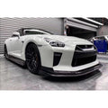 Black Sails Style Carbon Fiber Front Lip – Nissan GT-R R35 (2016+ ) 4BA