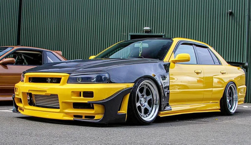 Z-Tune Style Carbon Fiber Front Fender - Nissan Skyline R34 GTR (1999 - 2002)
