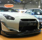 Mines Style Carbon Fiber Front Lip - Nissan GT-R R35 ( 2008 - 2011 ) CBA