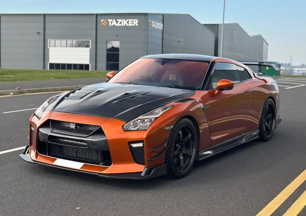 Top Secret Style Carbon Fiber Side Skirt - Nissan GT-R R35 (2008 - 2016) CBA/DBA