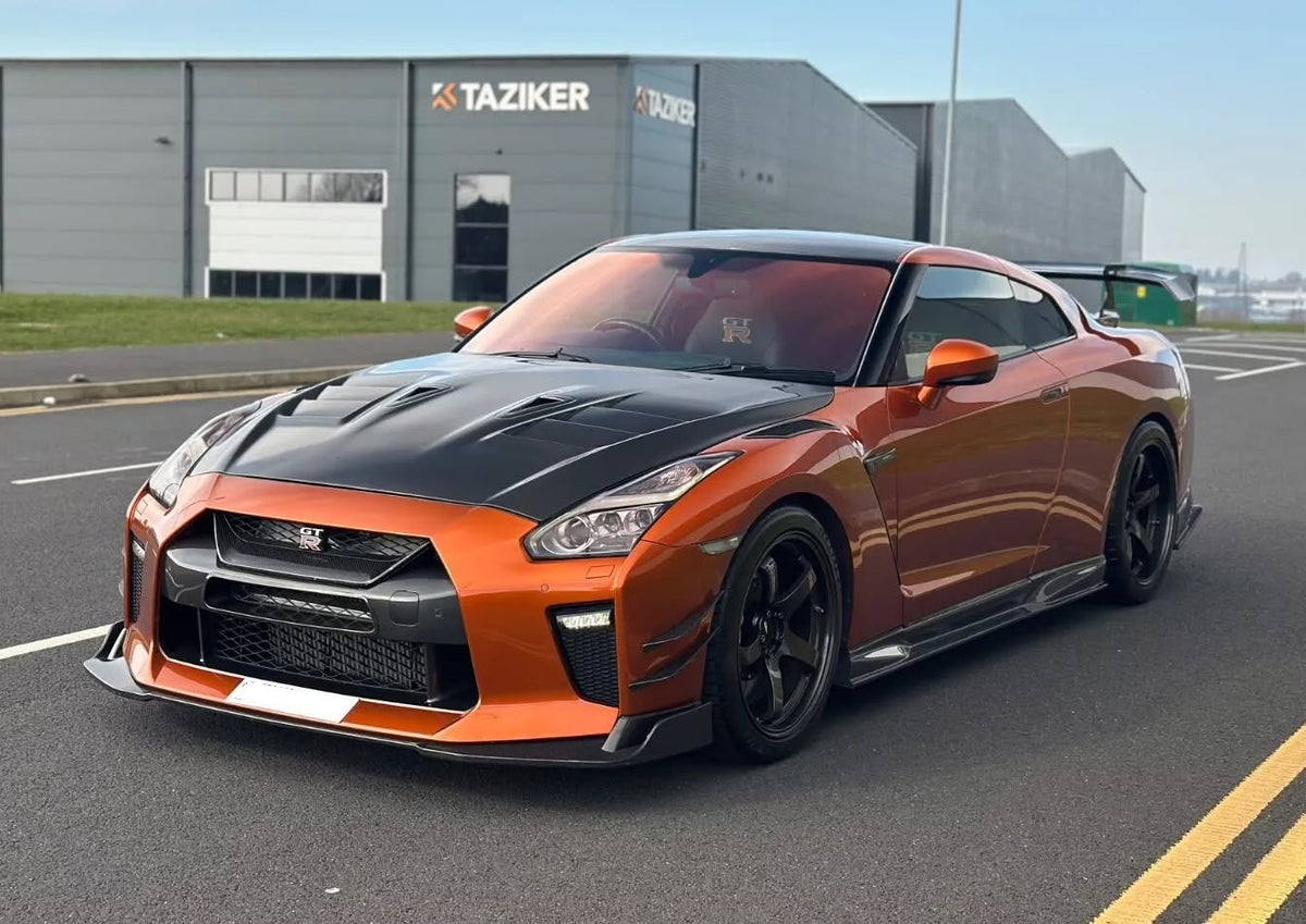 Top Secret Style Carbon Fiber Side Skirt - Nissan GT-R R35 (2008 - 2016) CBA/DBA