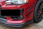 VA Style Carbon Fiber Front Canards - Mitsubishi Evolution X (2006-2016) CZ4A