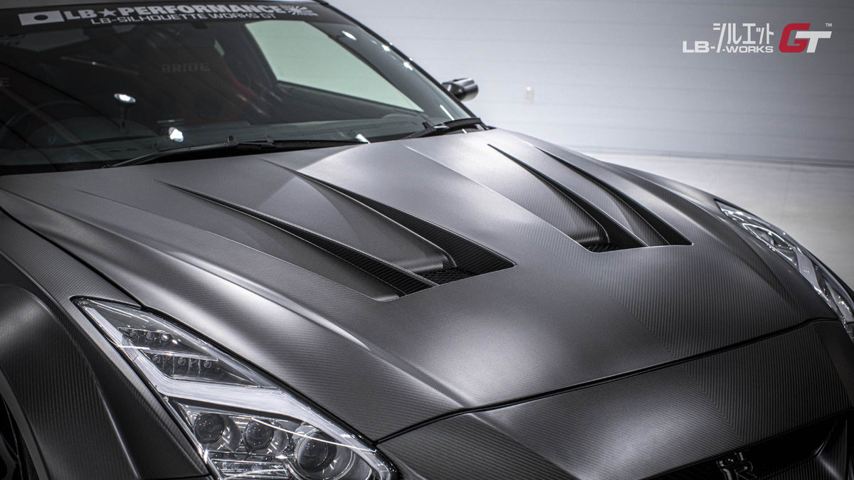 Liberty Walk V3 Style Carbon Fiber Bonnet – Nissan GT-R R35 (2016+) 4BA
