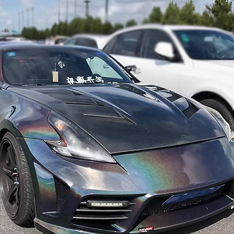 Amuse Style Vented Carbon Fiber Bonnet - Nissan 370Z ( 2009 - 2020 ) Z34