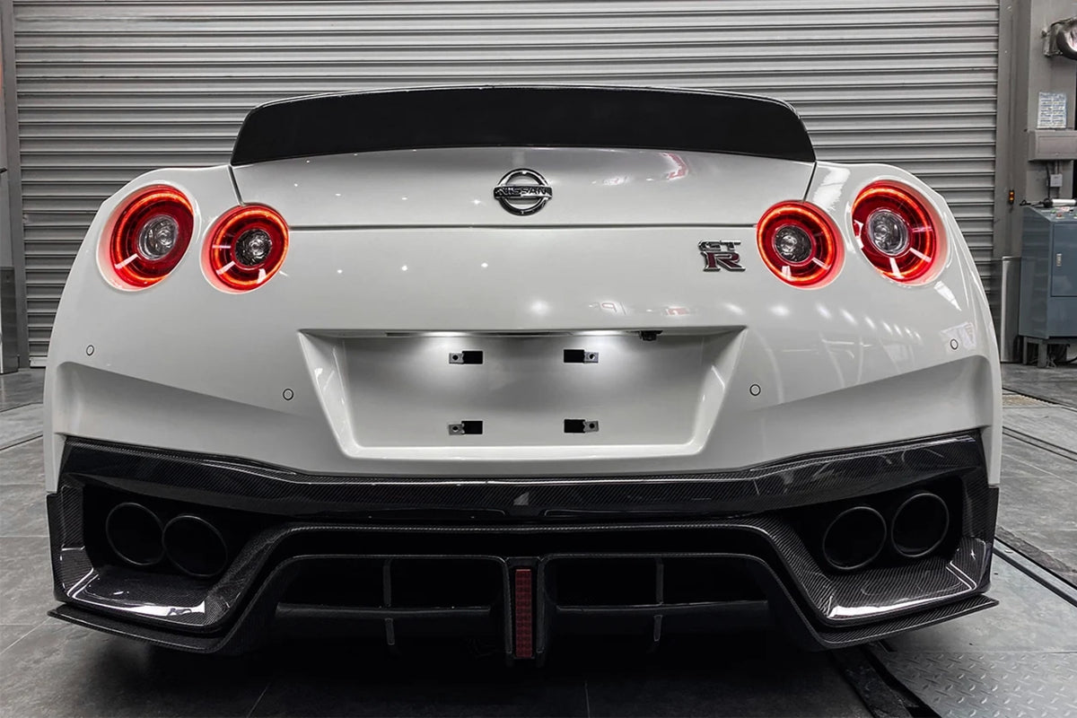 Black Sails Style Carbon Fiber Rear Diffuser – Nissan GT-R R35 (2012 - 2016) DBA