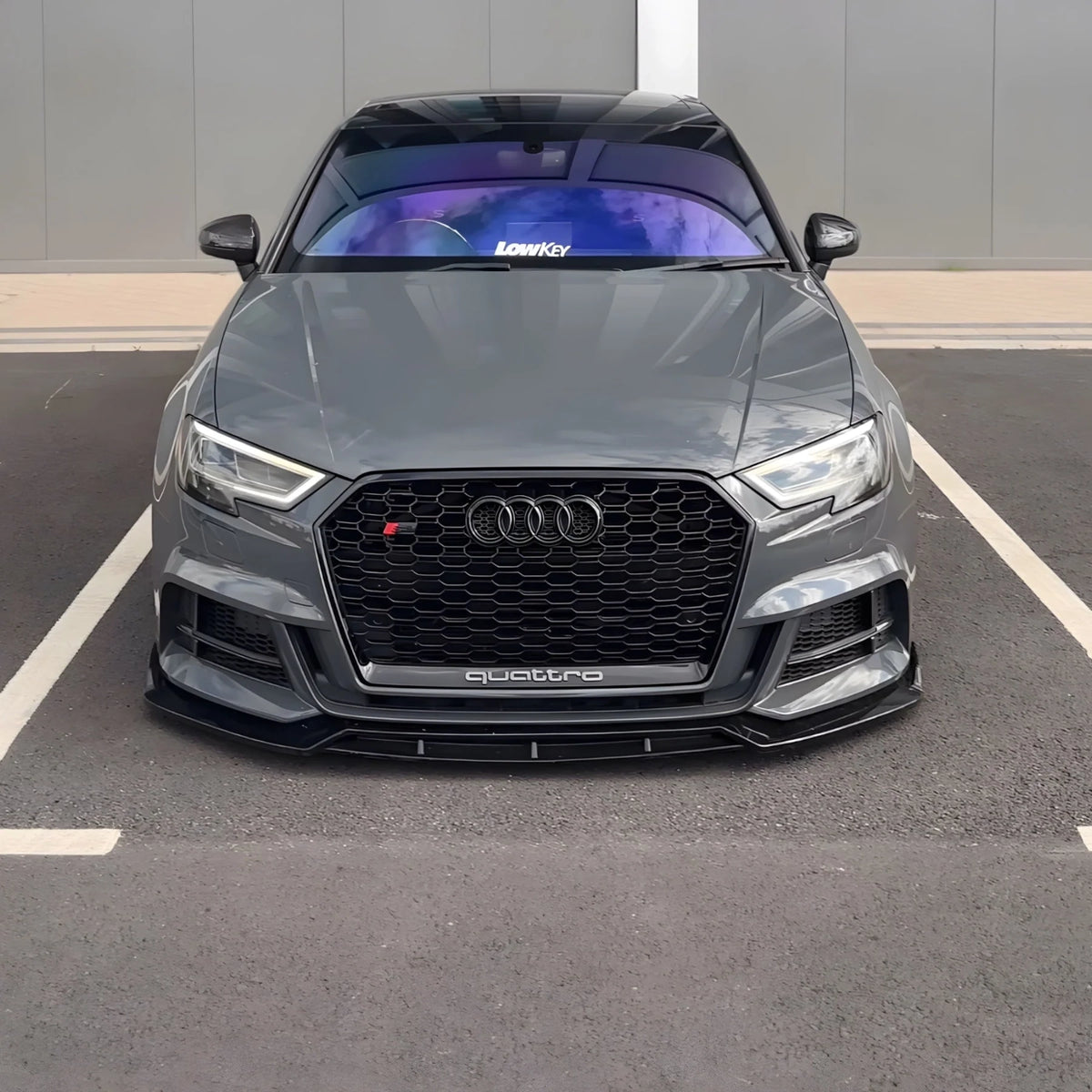 Carbon Fiber Front Lip - Audi A3 S3 Sedan (2017-2020) 8V