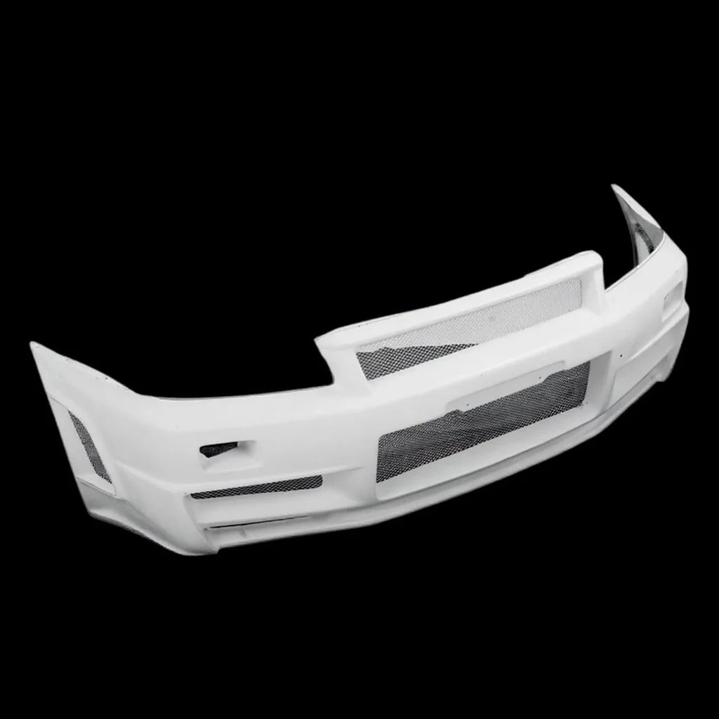 Z-Tune Style Fiber Glass Front Bumper - Nissan Skyline R34 GTR (1999 - 2002)