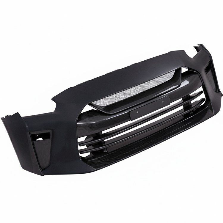 Top Secret Style Half Carbon Fiber Front Bumper – Nissan GT-R R35 (2008 - 2016) CBA / DBA