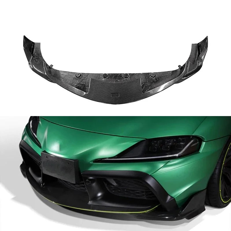 TOM Style Carbon Fiber Front Lip - Toyota A90 Supra ( 2019 - 2025 )