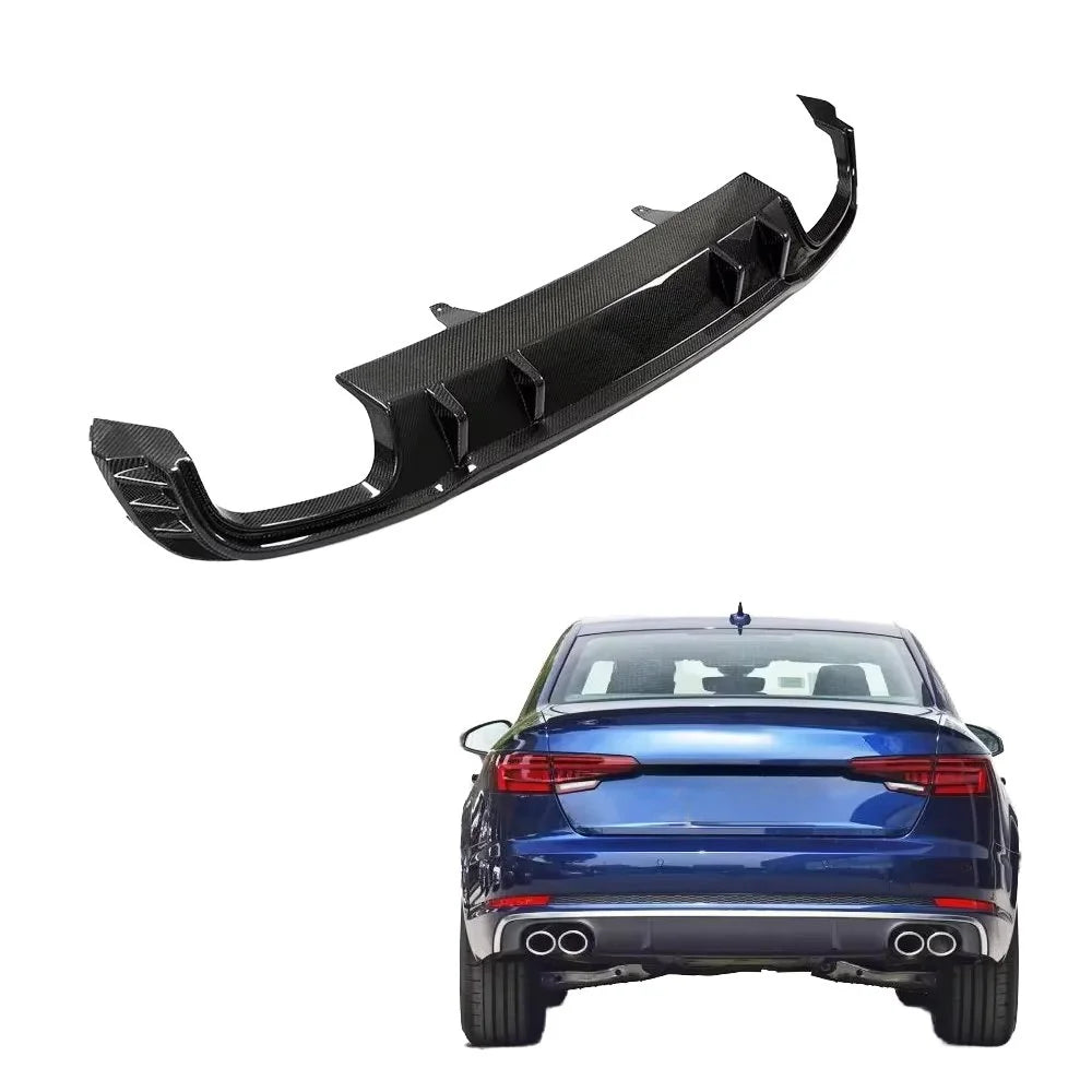 Carbon Fiber Rear Diffuser - Audi A4 S4 Sedan (2015-2020) B9