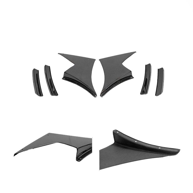 JS Style Carbon Fiber Front Canard – Honda Civic Type R FK8 (2017–2021)