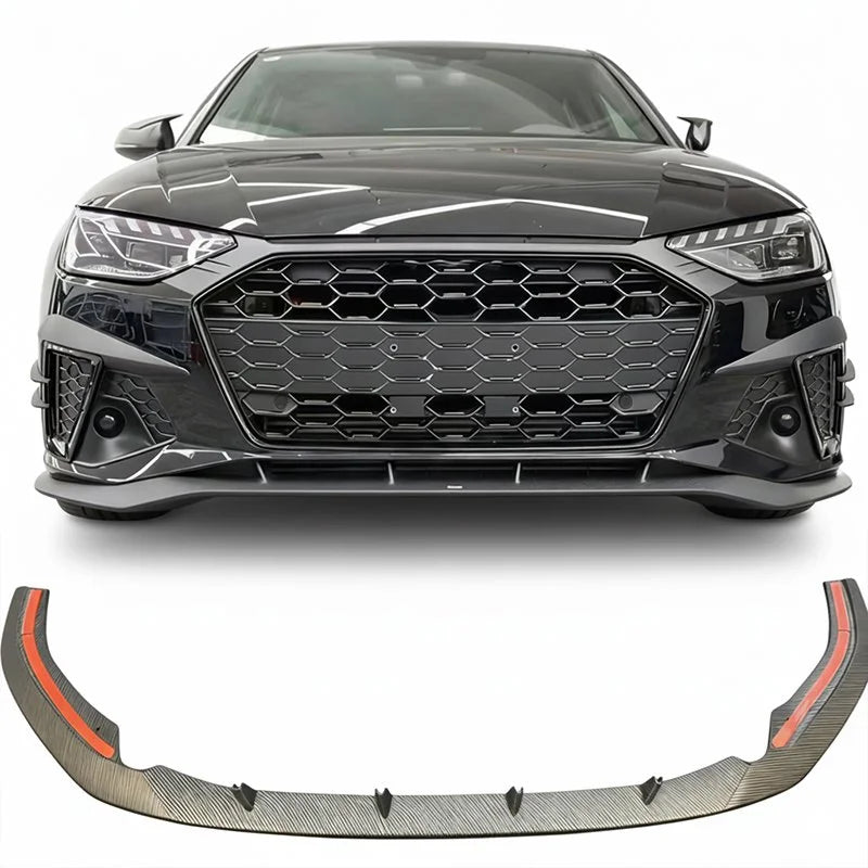 Carbon Fiber Front Lip - Audi A4 S4 RS4 Sedan (2020-2025) B9.5