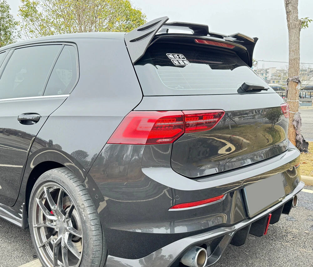 Carbon Fiber Roof Spoiler - Volkswagen Golf MK8 GOLF R / R LINE / GTI ( 2020+ )