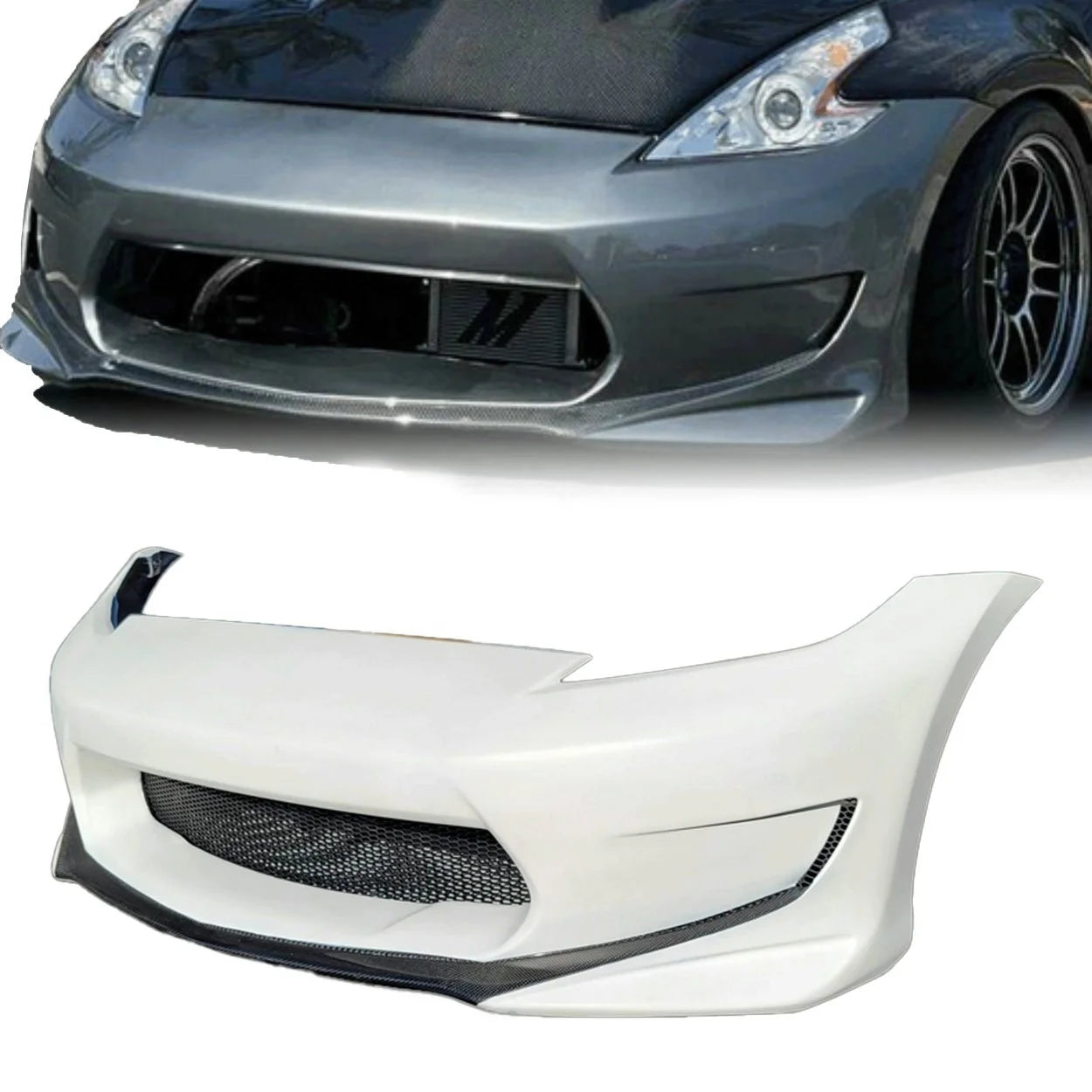 Amuse Style Front Bumper - Nissan 370Z ( 2009 - 2012 ) Z34