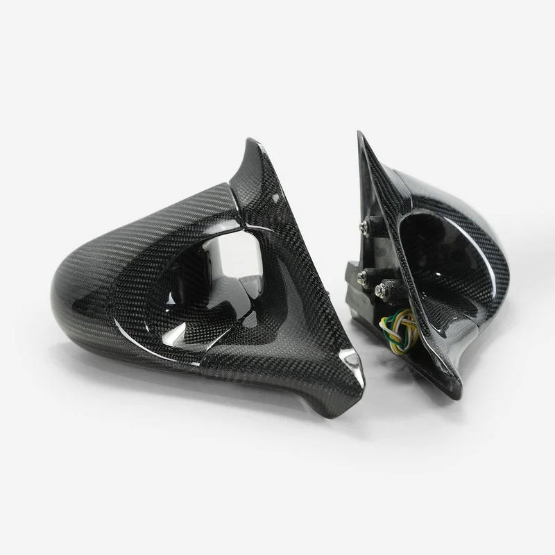 Ganador Style Carbon Fibre Aero Mirrors ( RHD ) - Nissan Silvia 200SX S14 S2 ( 1997 - 2000 )