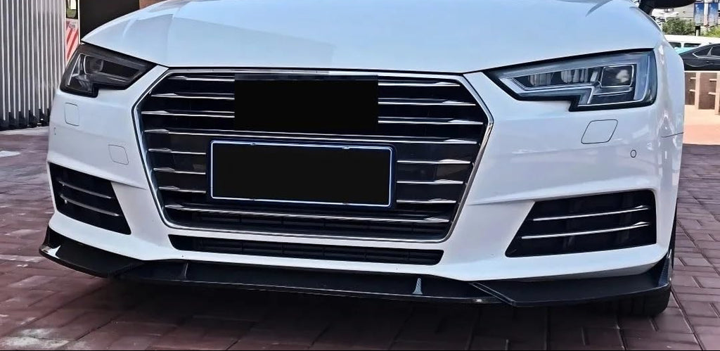 Gloss Black Front Lip - Audi A4 S4 RS4 Sedan (2015-2020) B9