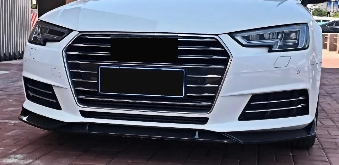 Gloss Black Front Lip - Audi A4 S4 RS4 Sedan (2015-2020) B9