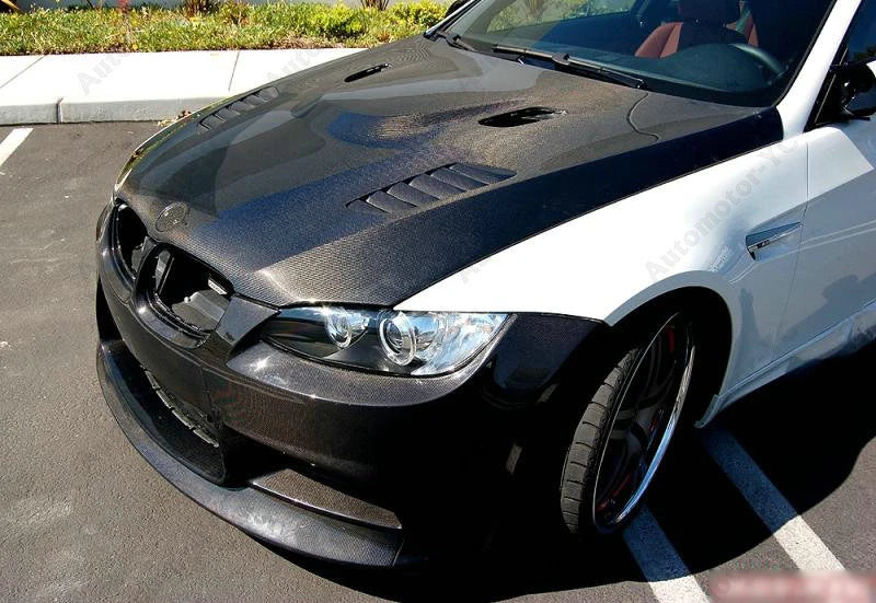 V Style Carbon Fiber Bonnet - BMW 3 Series E90 (2005-2013)