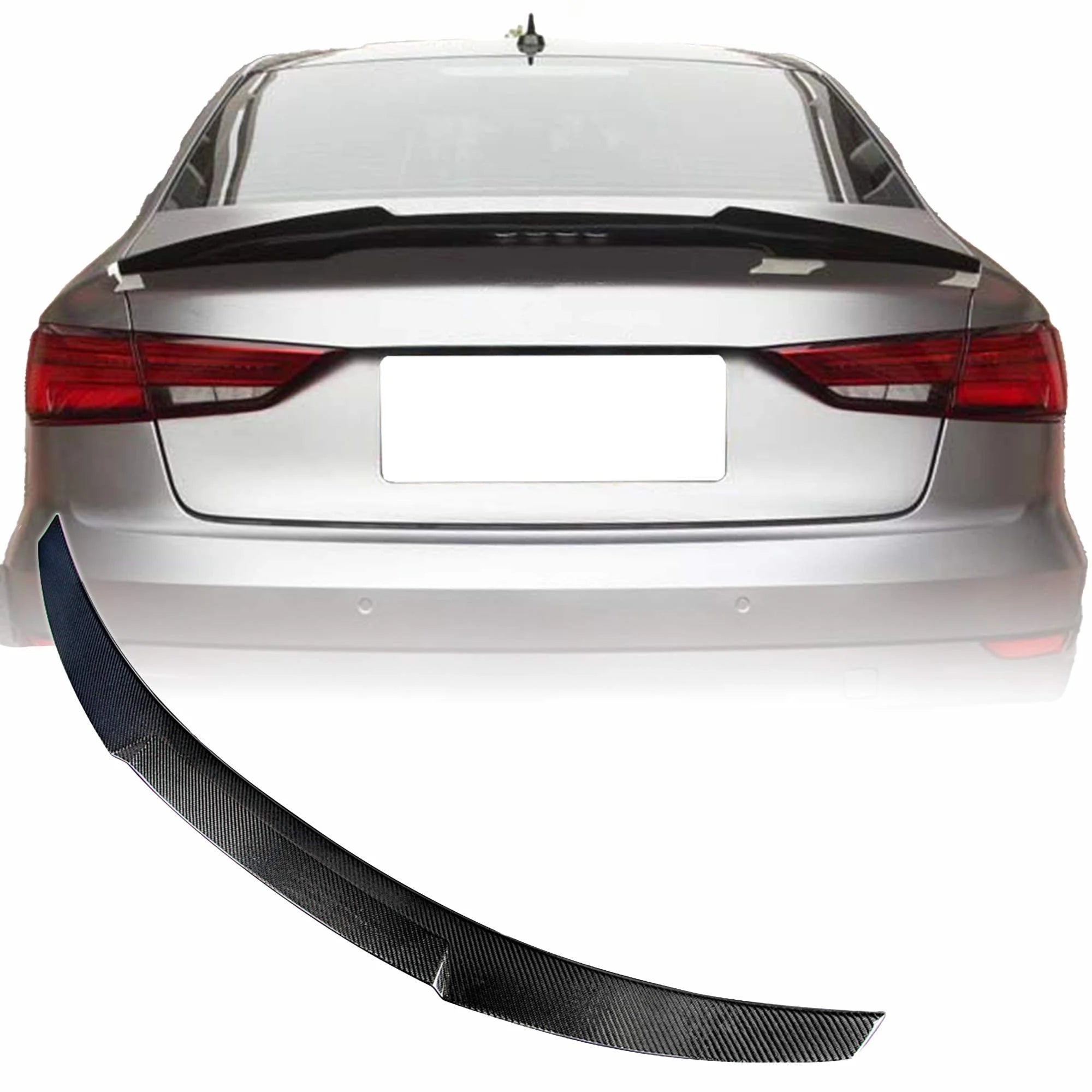 CA Style Carbon Fiber Lip Spoiler - Audi A3 S3 RS3 Sedan (2013-2020) 8V