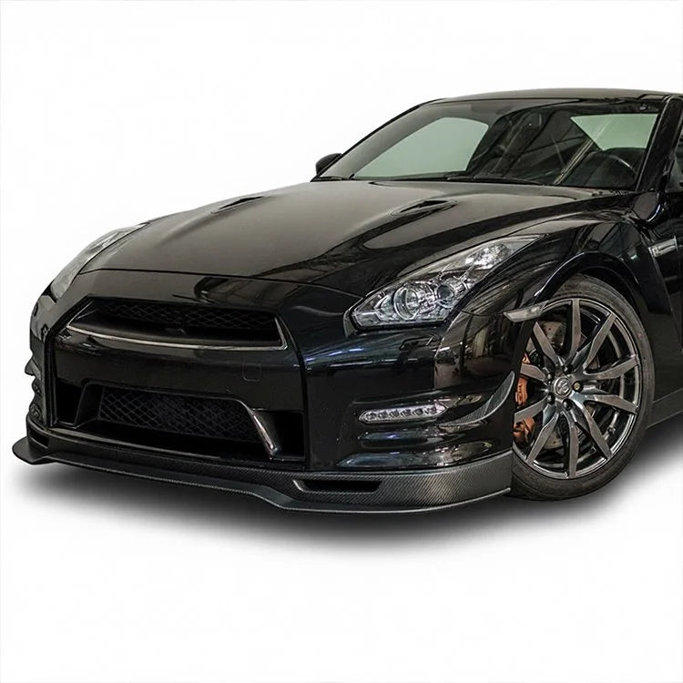 Revozport R-Track Style Carbon Fiber Front Lip – Nissan GT-R R35 (2012 - 2016) DBA