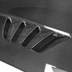 Varis Style Vented Carbon Fiber Bonnet - Nissan 370Z ( 2009 - 2020 ) Z34