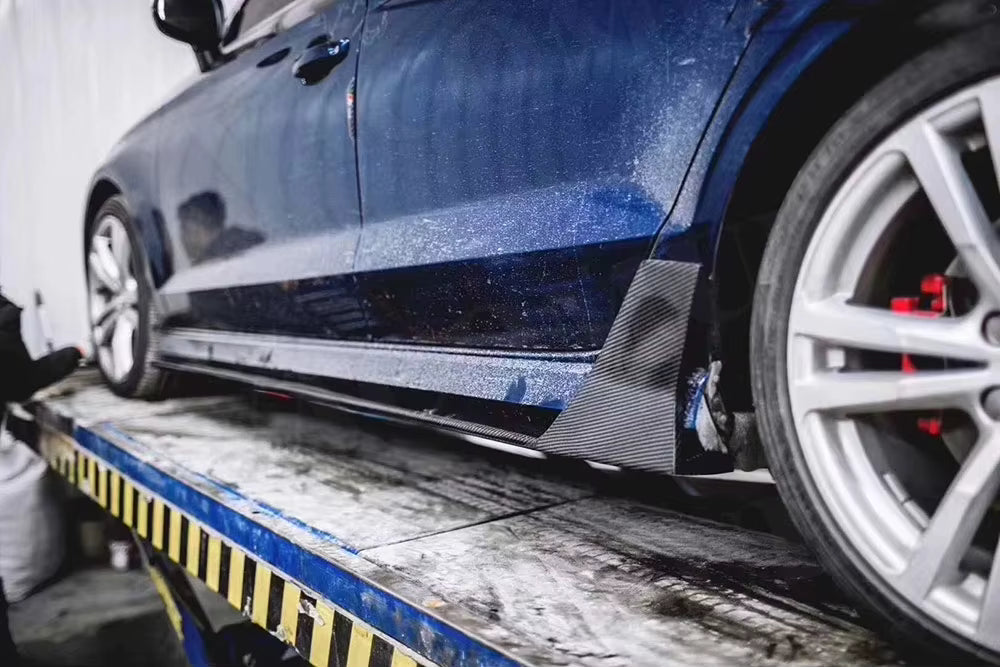 Carbon Fiber Side Skirt - Audi A3 S3 Sedan (2017-2020) 8V