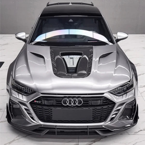 IMP Performance Partial Carbon Fiber Bonnet with Display Glass - Audi RS7 (2019-2024)