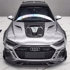 IMP Performance Partial Carbon Fiber Bonnet with Display Glass - Audi RS7 (2019-2024)