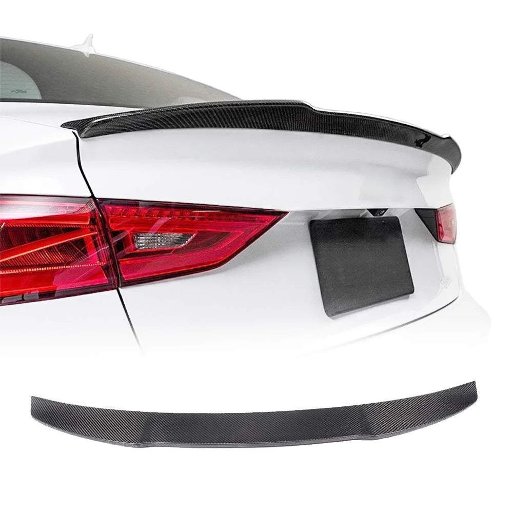 Saloon Style Carbon Fiber Lip Spoiler - Audi A3 S3 RS3 Sedan (2013-2020) 8V