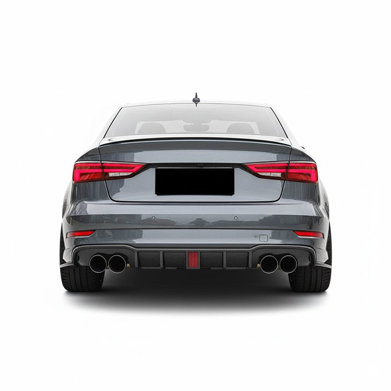 PL Style Carbon Fiber Rear Diffuser - Audi A3 S3 Sedan (2017-2020) 8V