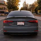 M4 Style Carbon Fiber Lip Spoiler - Audi A4 S4 RS4 Sedan (2015-2020) B9