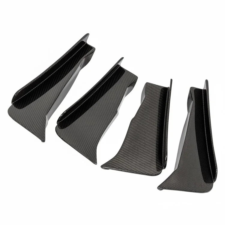 Liberty Walk Performance Type 2 Style Carbon Fiber Front Canards – Nissan GT-R R35 (2008 - 2016) CBA / DBA