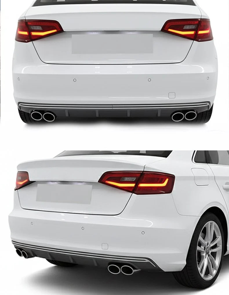 Carbon Fiber Rear Diffuser V2 - Audi A3 S3 Sedan (2013-2016) 8V