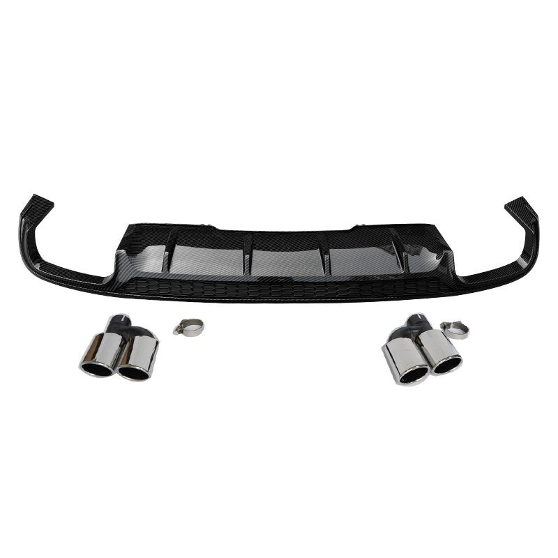 S5 Style Carbon Fiber Rear Diffuser - Audi A4 S4 Sedan (2015-2020) B9