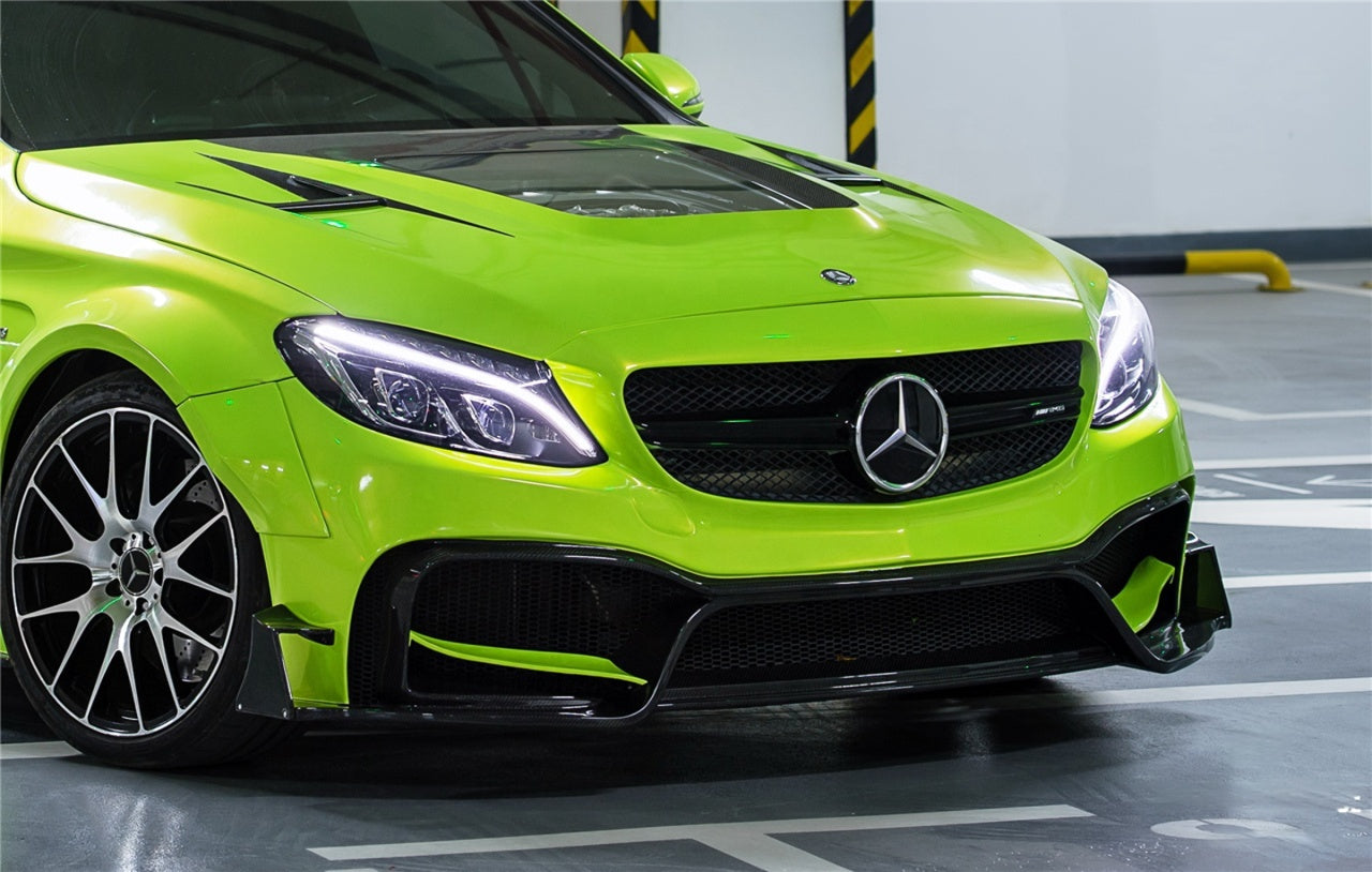 IMP Performance Front Bumper with Lip & Canards - Mercedes Benz C63 W205 Sedan (2015-2021)