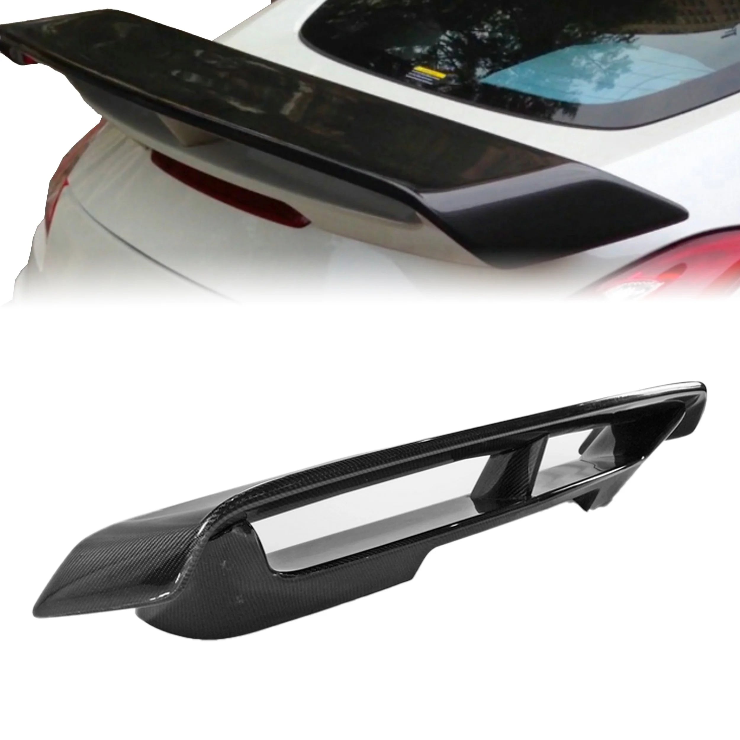 NIS2 Style Carbon Fiber Rear Spoiler - Nissan 370Z ( 2009 - 2020 ) Z34
