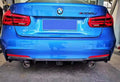 Carbon Fiber Rear Diffuser with Red Brake Light - BMW 3 Series F30 (2012-2019)