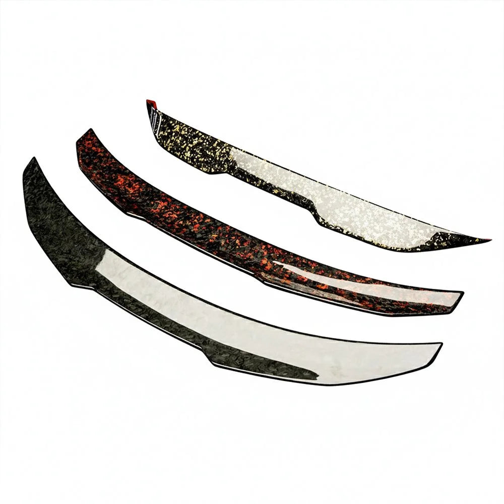 Gold/Green/Red Flaked Forged Carbon Lip Spoiler - BMW M4 G82 (2020+)