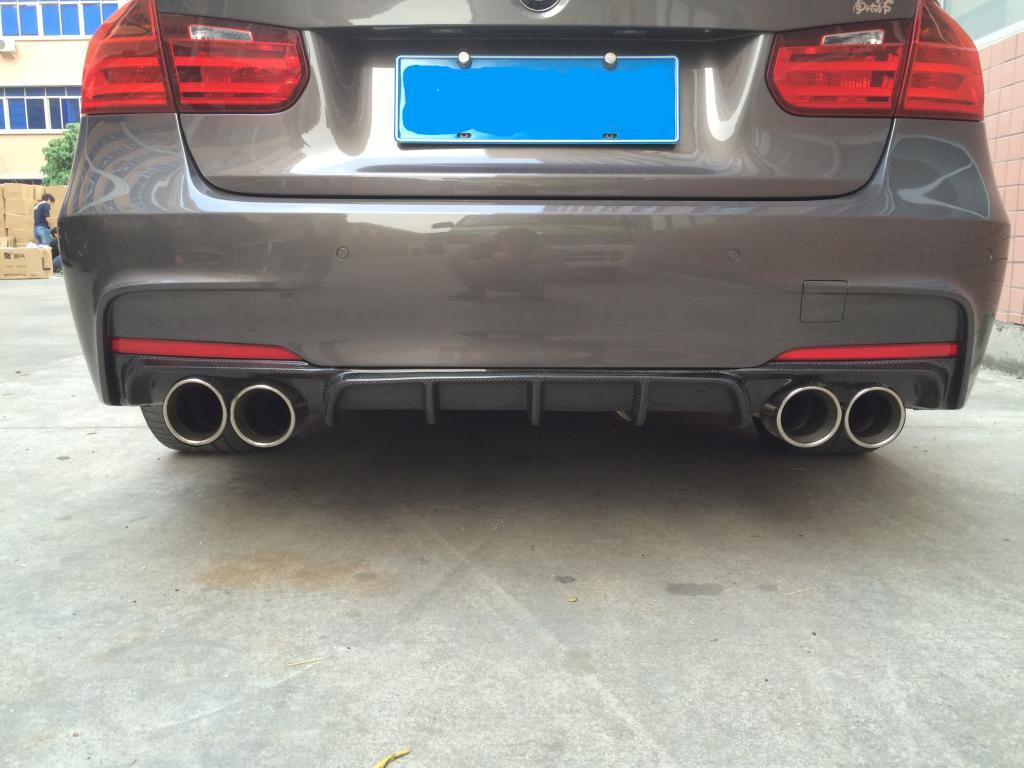 JC Style Carbon Fiber Rear Diffuser - BMW 3 Series F30 (2012-2019)