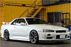 JSK Style Carbon Fiber Side Skirt - Nissan Skyline R34 GTR (1999 - 2002)