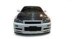 OEM Style Carbon Fiber Front Lip – Nissan Skyline R34 GTR (1999 - 2002)